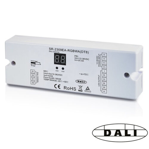DALI 5x5A RGBWA/RGB+TW Dimmer (DT8)